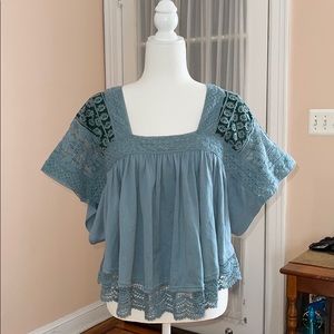 Free People Ceramic Seafoam Comb top